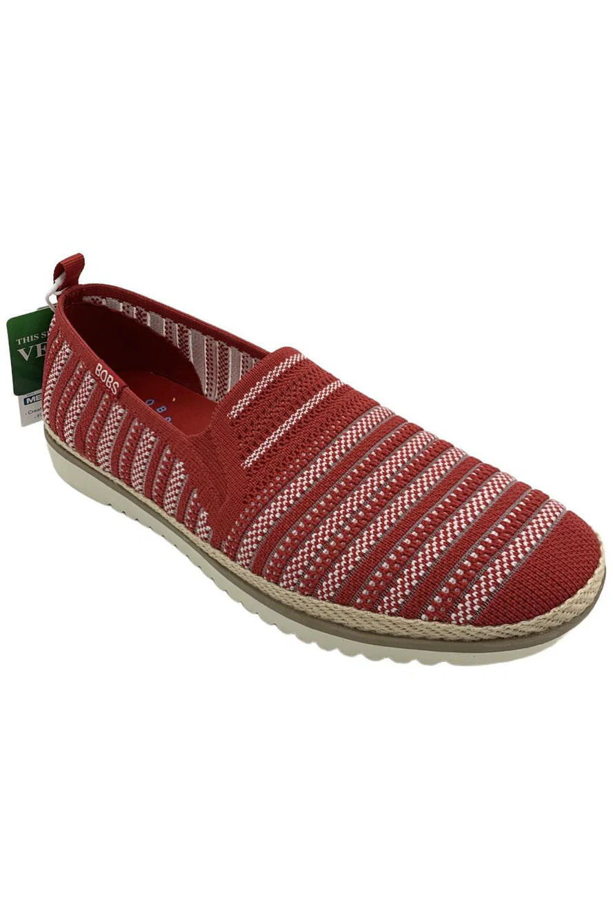 Skechers BOBS Women's Flexpadrille LO-So Chic Red Multi - Medium
